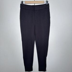 Lisa Rinna Collection Size 4 Gray Pull On Pants Pockets Zippered Legs NEW